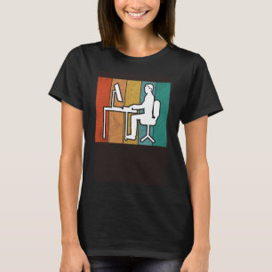 Vintage Gamer Computer Developer Programmer IT Adm T-Shirt