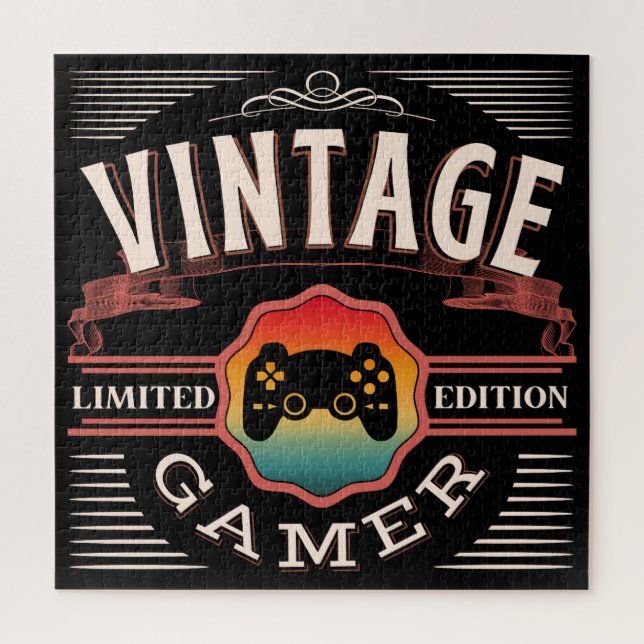 VINTAGE GAMER LIMITED EDITION JIGSAW PUZZLE (Vertical)