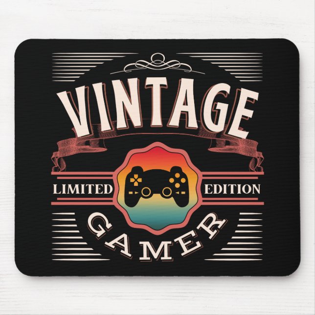 VINTAGE GAMER LIMITED EDITION   MOUSE MAT (Front)
