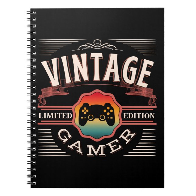 VINTAGE GAMER LIMITED EDITION  NOTEBOOK (Front)