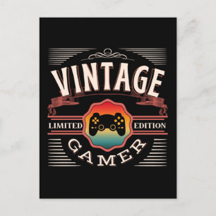 VINTAGE GAMER LIMITED EDITION POSTCARD