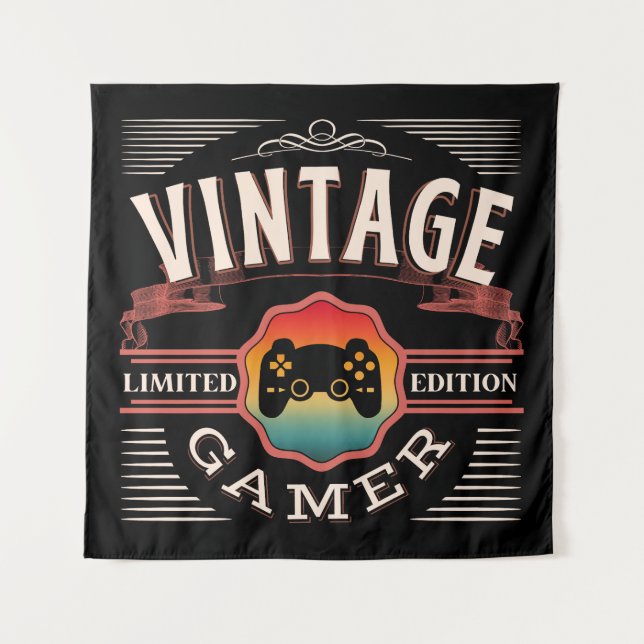 VINTAGE GAMER LIMITED EDITION TAPESTRY (Front)