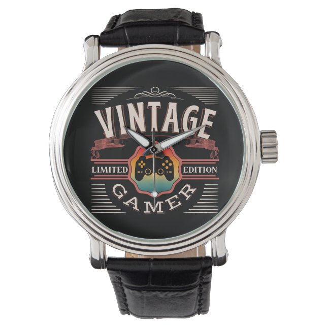 VINTAGE GAMER LIMITED EDITION  WATCH (Front)