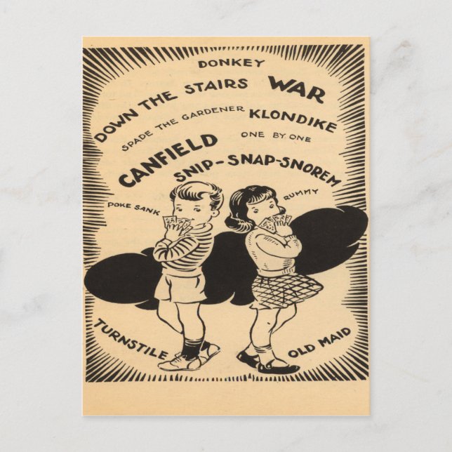 Vintage Games Postcard (Front)