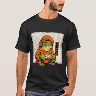Vintage Gaming Frog Art Ukiyo T-Shirt