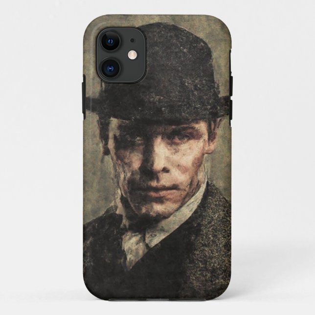 Vintage Gangster Portrait Mobile Case (Back)