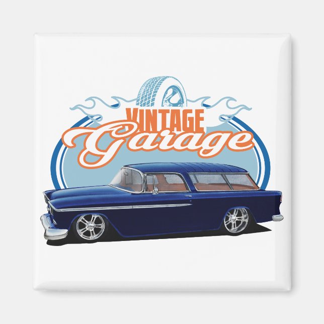 Vintage Garage Nomad Magnet (Front)