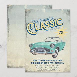 Vintage Garage Poster Party Invitation