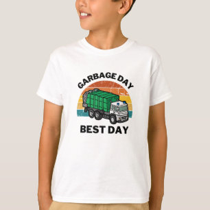 Vintage "Garbage Day is the Best Day" Kids T-Shirt