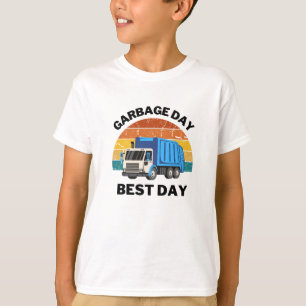 Vintage "Garbage Day is the Best Day" Kids T-Shirt
