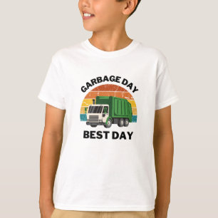 Vintage "Garbage Day is the Best Day" Kids T-Shirt