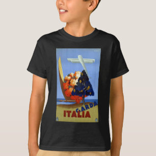 Vintage Garda Italy Europe Air Travel T-Shirt