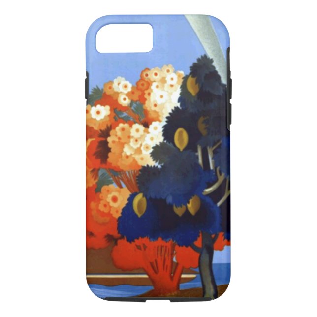 Vintage Garda Italy Europe Tough iPhone 7 Case (Back)