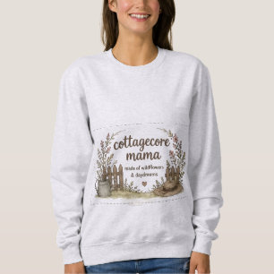 Vintage Garden Aesthetic Picket Fence Mother's Day Sweatshirt
