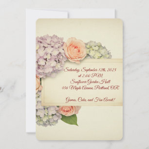 Vintage Garden Birthday Invitation