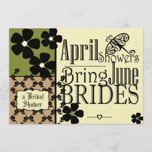 Vintage Garden Bridal Shower Invitation