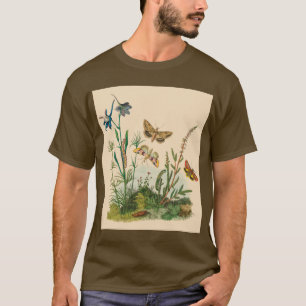 Vintage Garden Insects, Butterflies, Caterpillars T-Shirt