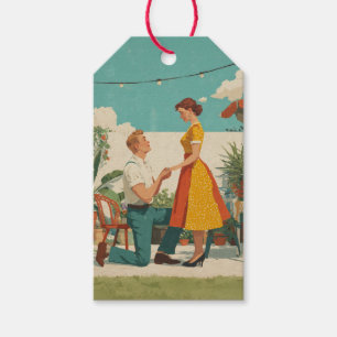 Vintage Garden Proposal Moment Gift Tags