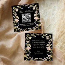 Vintage Garden | QR Code Wedding Share the Love
