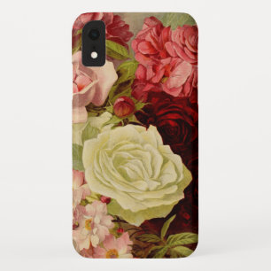 Vintage Garden Rose Flowers, Love and Romance iPhone XR Case