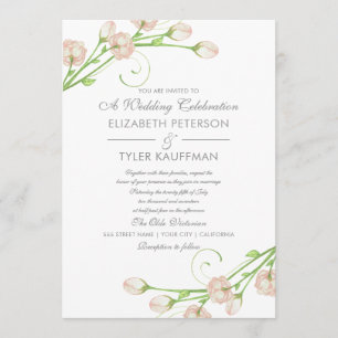 Vintage Garden Roses - Wedding Invitations
