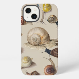 Vintage Garden Snails Scientific Illustration iPhone 13 Case