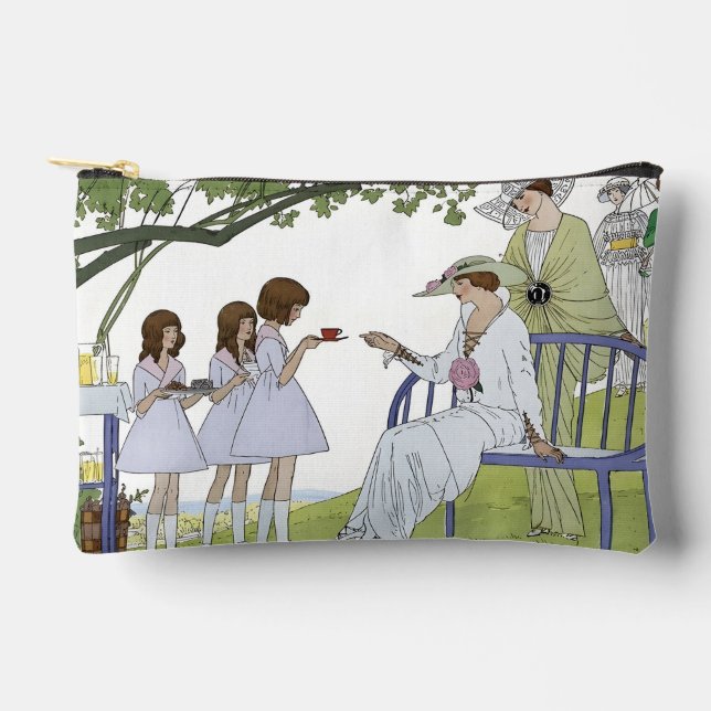 Vintage Garden Tea Party  Accessory Pouch (Front)