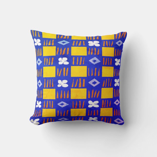 Vintage Garden Throw Pillow (Front)
