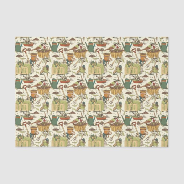 Vintage Garden Tissue Paper (Front)