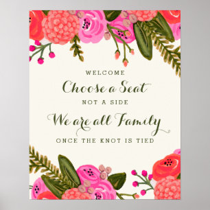 Vintage Garden Wedding Ceremony Poster