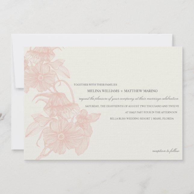 VINTAGE GARDEN | WEDDING INVITATION (Front)