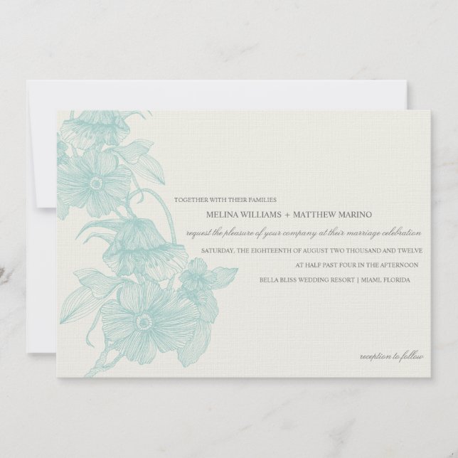 VINTAGE GARDEN | WEDDING INVITATION (Front)