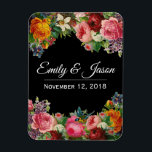 Vintage Garden Wedding Magnet<br><div class="desc">great for wedding favours! Customise the text to any you'd wish</div>