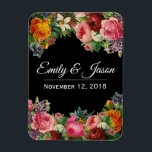 Vintage Garden Wedding Magnet<br><div class="desc">great for wedding favours! Customise the text to any you'd wish</div>