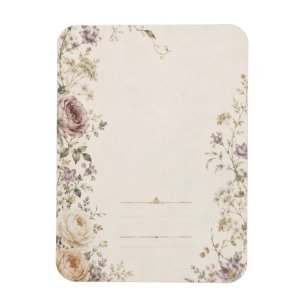 Vintage Garden Wedding Stationery style Magnet
