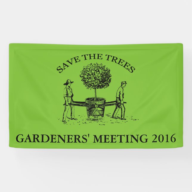 Vintage Gardeners Meeting custom Banner 1 (Horizontal)