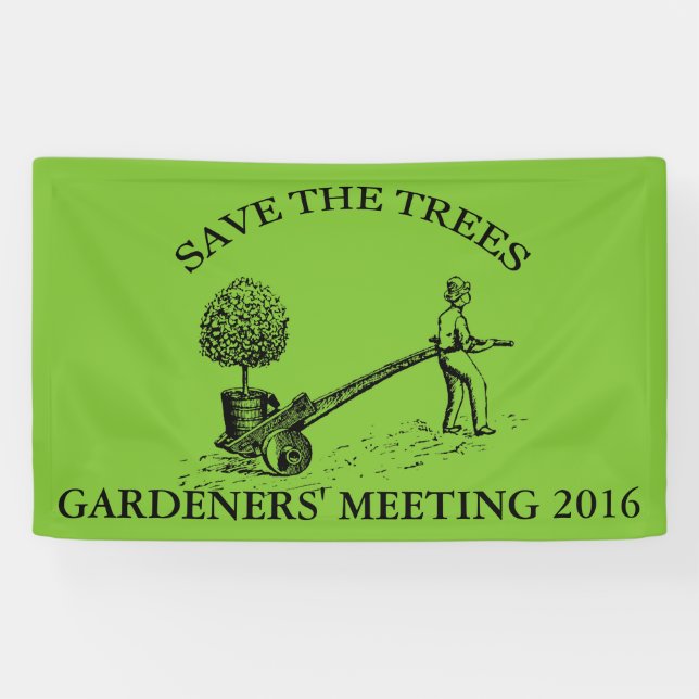 Vintage Gardeners Meeting custom Banner 2 (Horizontal)