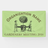Vintage Gardeners Meeting customisable Banner 3