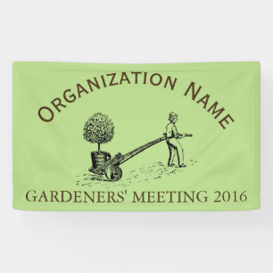 Vintage Gardeners Meeting customisable Banner 4