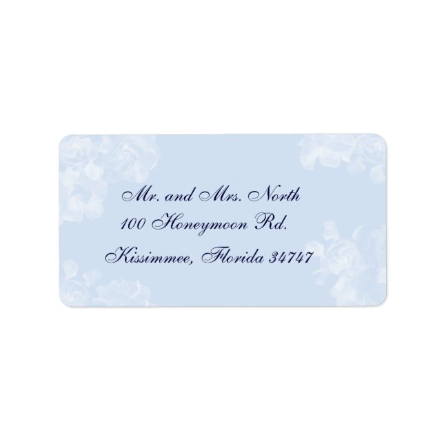 Vintage Gardenia Address Label (Front)