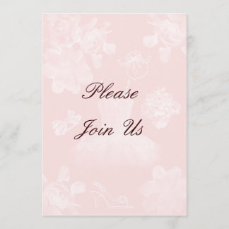 Vintage Gardenia Bridal Shower Invitation