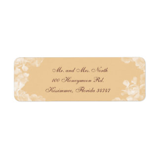 Vintage Gardenia Return Address Label
