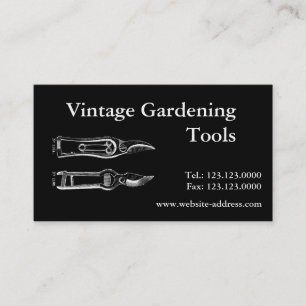 Vintage Gardening Tools Pruners B Business card