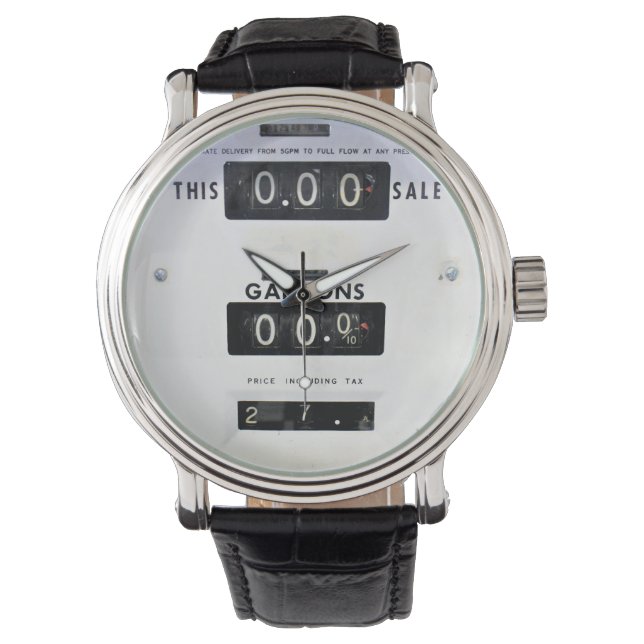 Vintage Gas Pump Face Watch (Front)