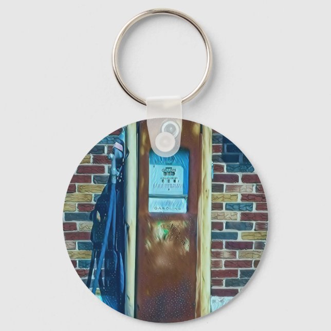 Vintage Gas Pump Keychain (Front)