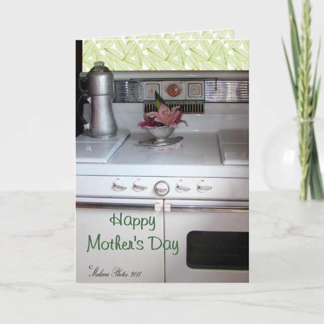Vintage Gas Range2- customise Card (Front)