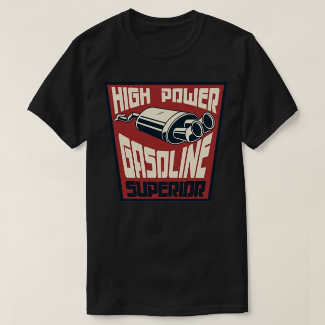 Vintage gasoline oil badge T-Shirt (Design Front)