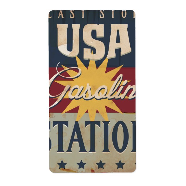 Vintage Gasoline Sign (Front)
