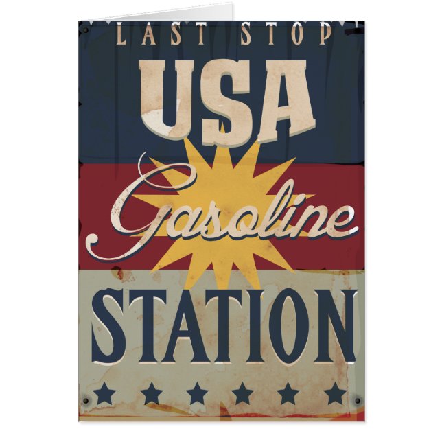 Vintage Gasoline Sign (Front)
