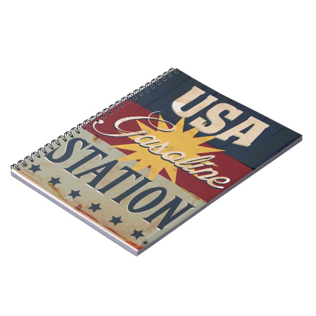 Vintage Gasoline Sign Notebook (Left Side)